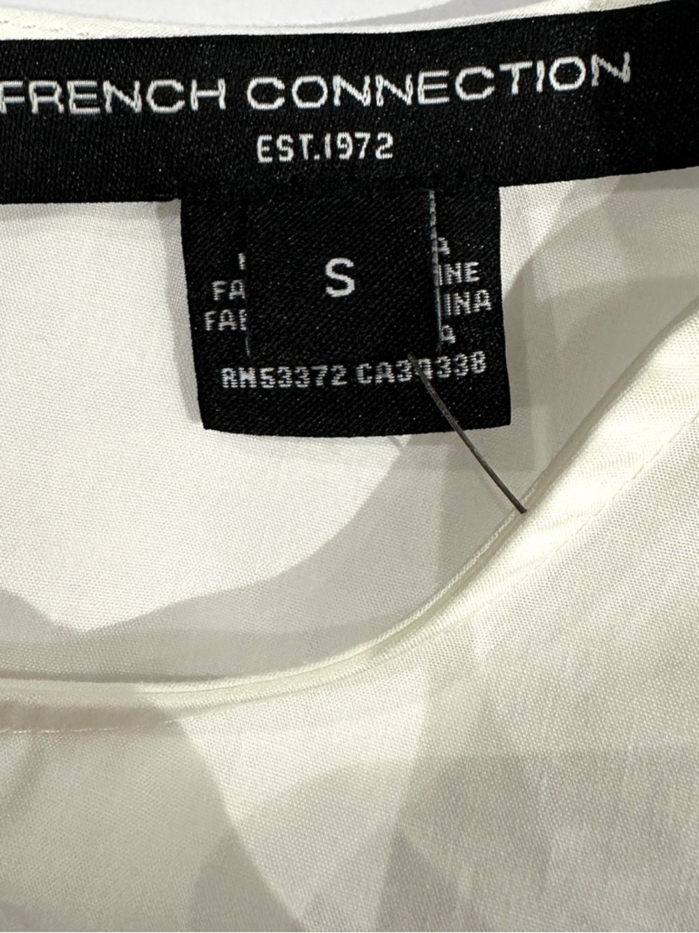 French Connection Alissa White Cotton Broderie Top - Picture 6 of 7